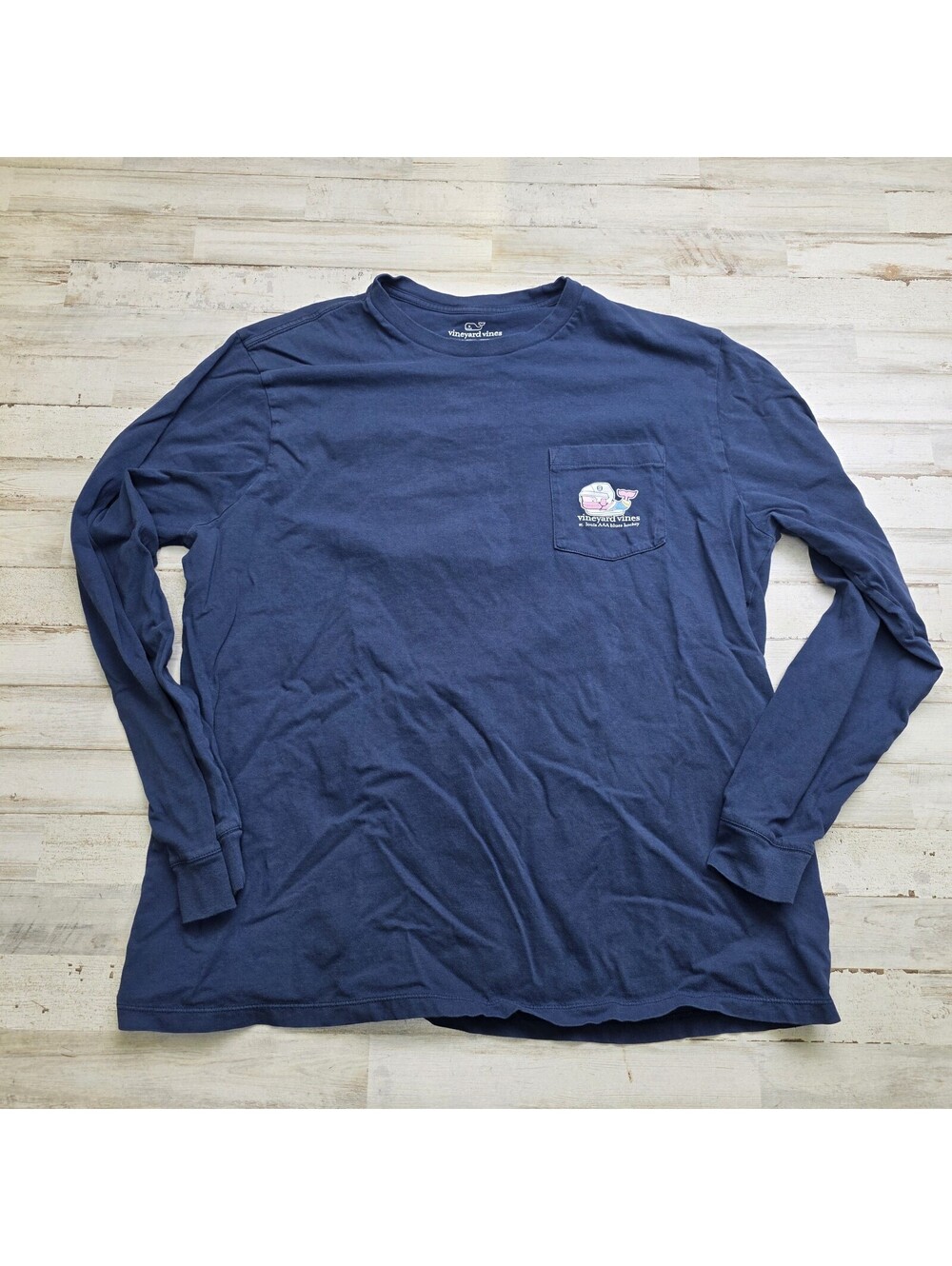 St. Louis AAA Blues Vineyard Vines Whale Hockey Long Sleeve Graphic Tee Mens XL